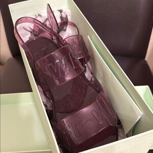 Women's Off-White Purple Sandals in perfect condition